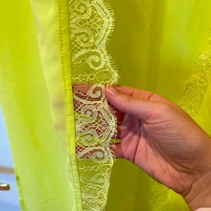 ASTR | Duster/Kimono w/ eyelash lace | Citrus Yellow🍋